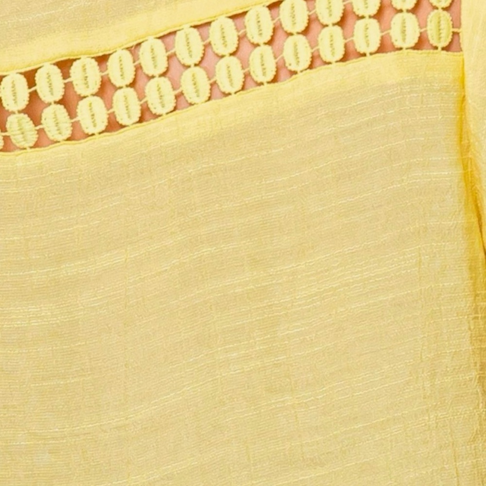 Yellow Button-Down Women's Top - SMALL - Picture 4 of 4